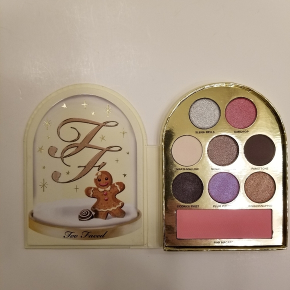 NIP Too Faced Let It Snow Globe “Taste of Christmas” Eye/Face Makeup Palette
